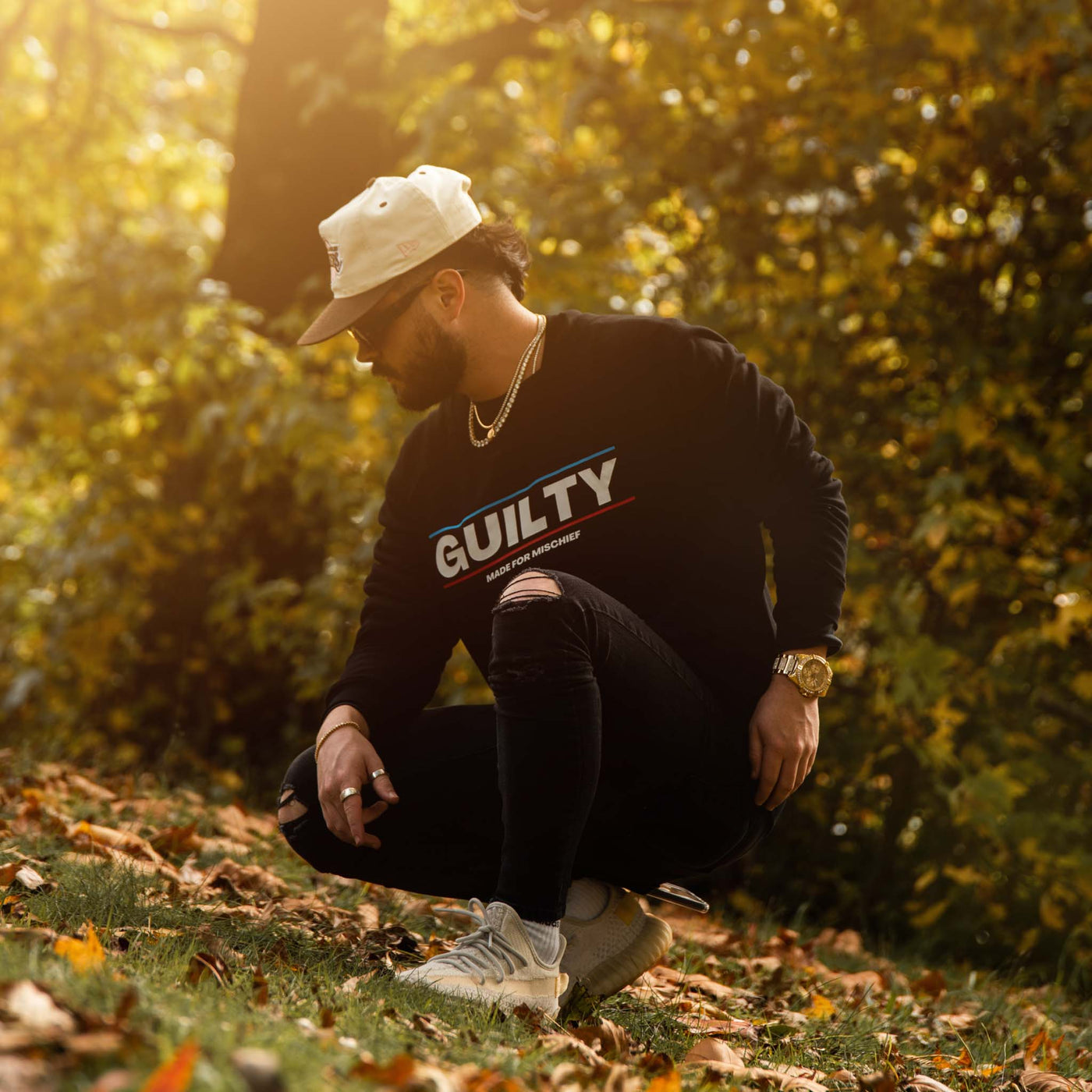 Guilty Apparel Crewneck Sweater Black