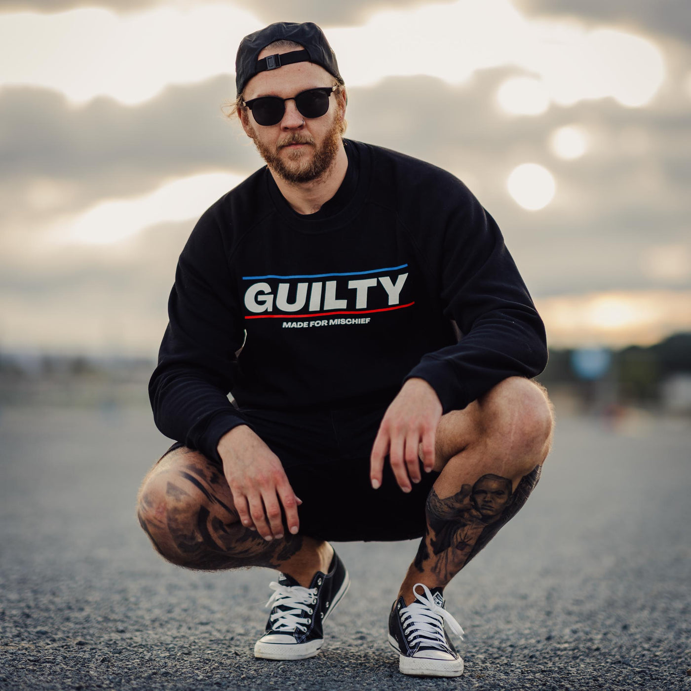 Guilty Apparel Crewneck Sweater Black